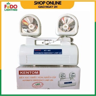 Đèn sạc chiếu sáng khẩn cấp KENTOM KT402 ánh sáng trắng chính hãng