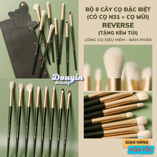 Bộ cọ trang điểm reverse đặc biệt cọ mặt cọ eyeliner n31 cọ mũi cao cấp dd08 - douyin beauty
