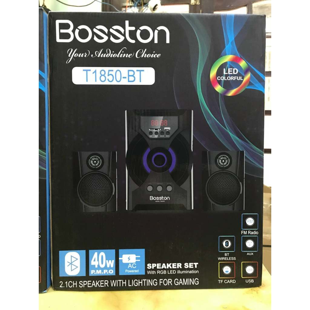 Loa vi tính Bosston T1850-BT Công suất 40W, Bluetooth, USB, thẻ nhớ, nguồn 220V  - CHÍNH HÃNG