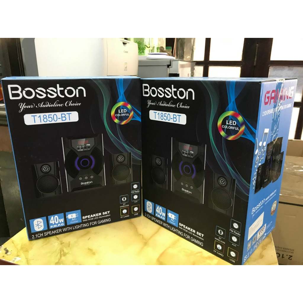 Loa vi tính Bosston T1850-BT Công suất 40W, Bluetooth, USB, thẻ nhớ, nguồn 220V  - CHÍNH HÃNG