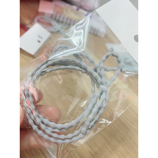 Set 2 thun buộc trơn, chắc chắn, không kéo tóc
