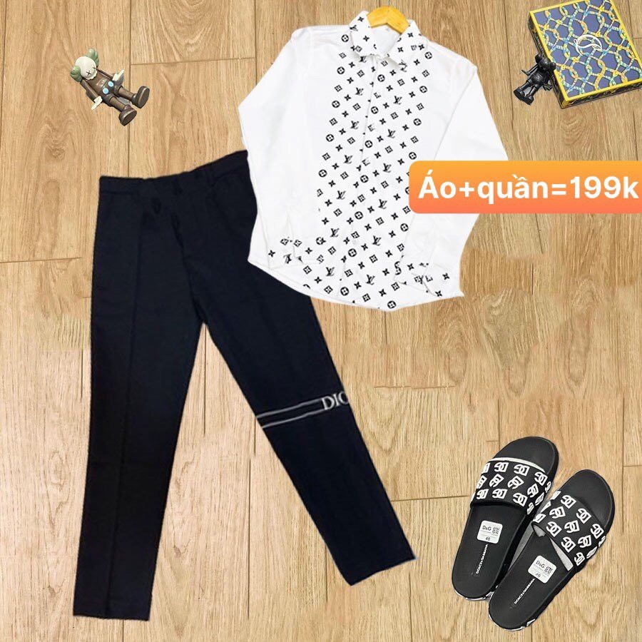 Áo Sơ Mi Nam -Họa Tiết LV