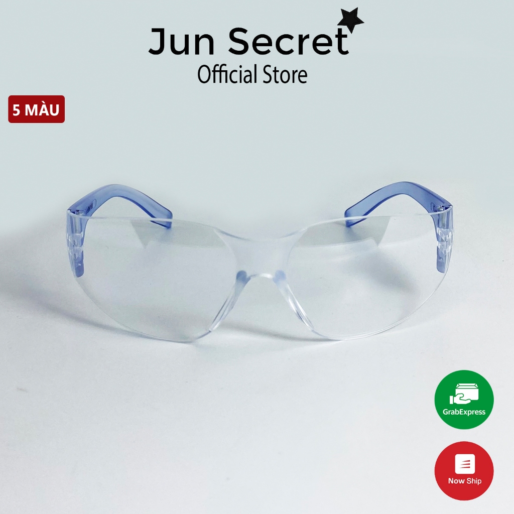 Mắt kính bảo hộ Jun Secret bảo vệ mắt khỏi bụi bẩn, virus vi khuẩn phòng ngừa đau mắt đỏ dành cho bé 6-13 tuổi