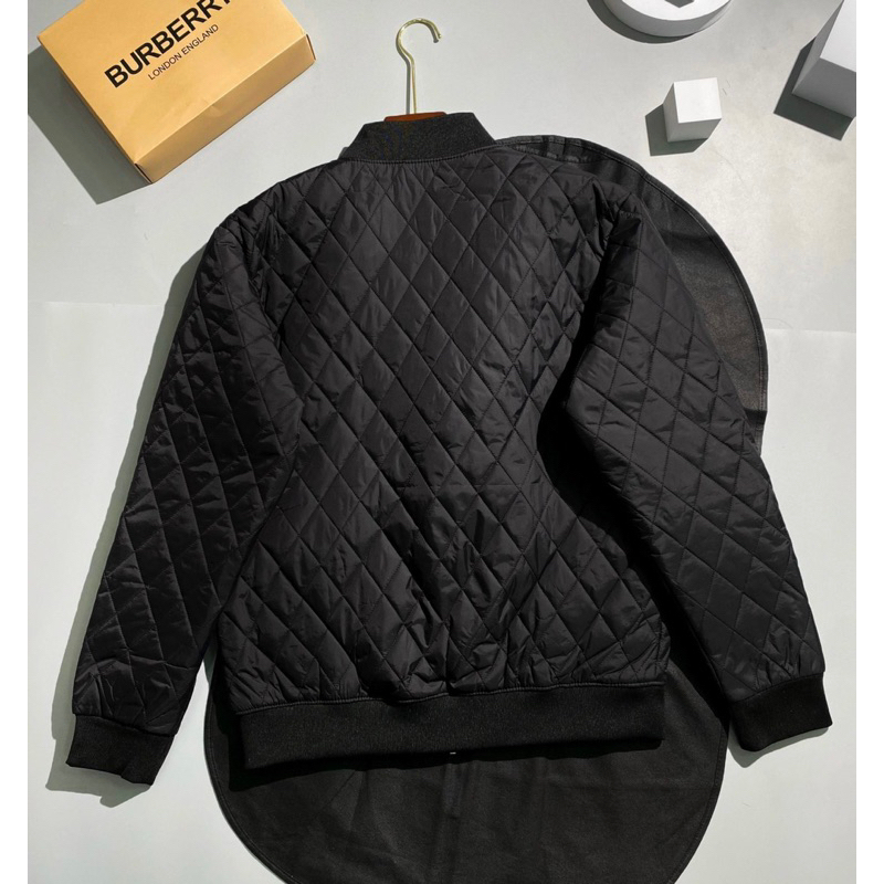 Áo khoác bomber bbr trần bông có hoạ tiết đơn giản khoá kéo màu đen thời trang nam nữ phong cách giới trẻ size s đến xl