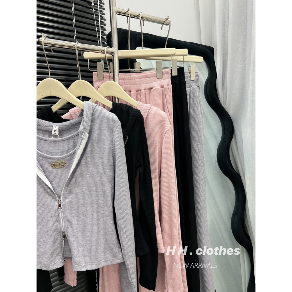 Set bộ len tăm ba chi tiết hàng đẹp