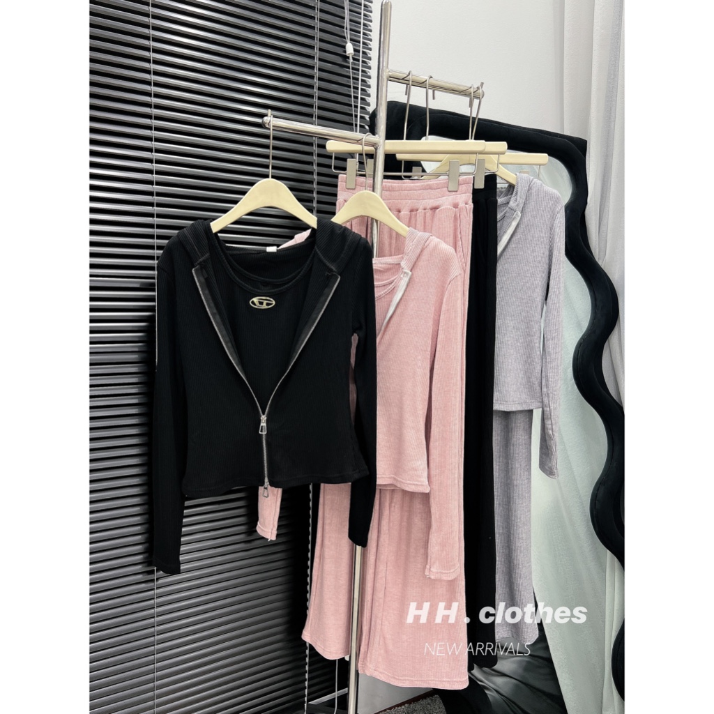 Set bộ len tăm ba chi tiết hàng đẹp