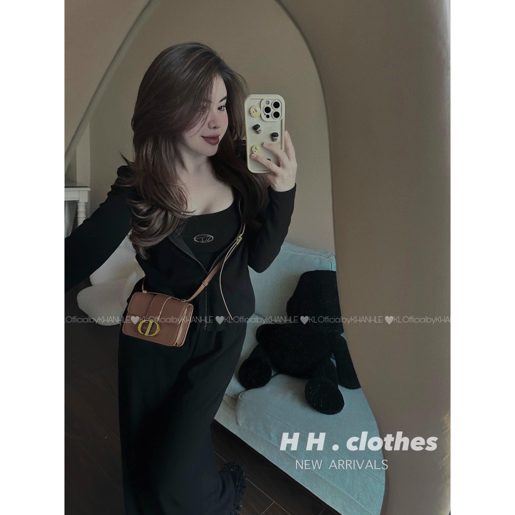 Set bộ len tăm ba chi tiết hàng đẹp