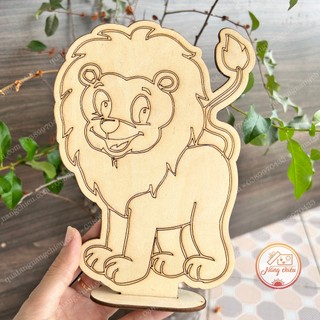 Hình tô màu bằng gỗ các con vật thú vị - Dùng màu acrylic để tô, thân thiện với môi trường, an toàn cho trẻ nhỏ