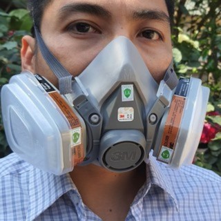Bộ mặt nạ phòng độc 6200 trọn bộ 7 món - phun thuốc sâu, phòng độc khói đám cháy chung cư, chống bụi mịn PM2.5