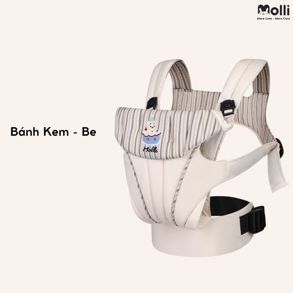 Địu em bé trợ lực 4 tư thế Ommi 360 - CHÍNH HÃNG MOLLI