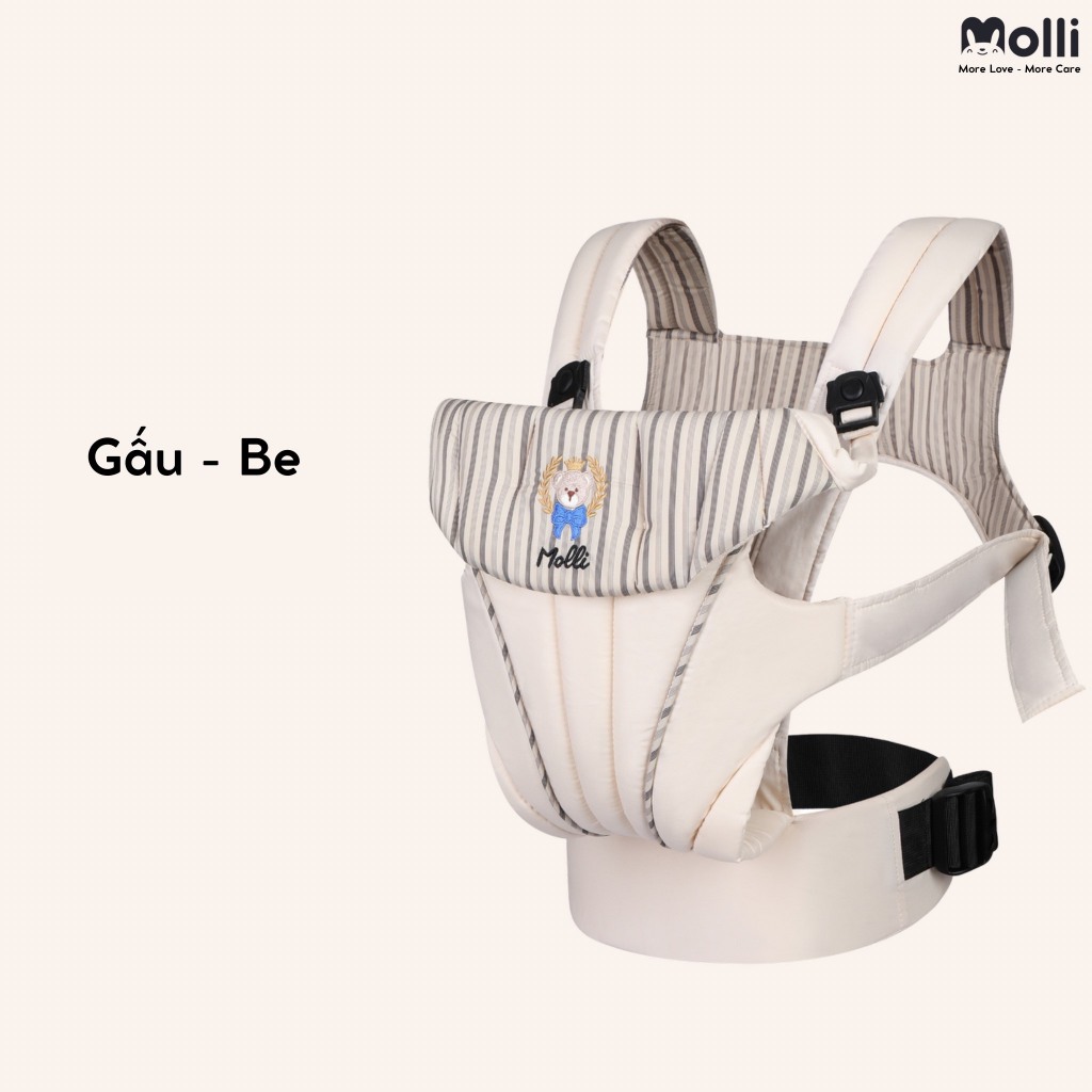 Địu em bé trợ lực 4 tư thế Ommi 360 - CHÍNH HÃNG MOLLI