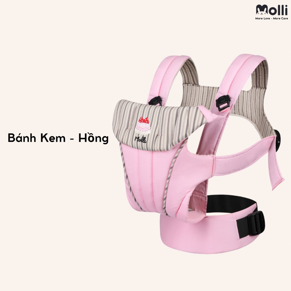 Địu em bé trợ lực 4 tư thế Ommi 360 - CHÍNH HÃNG MOLLI