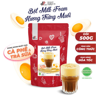 Bột Milk Foam Trứng Muối DP FOOD 500G - Thơm Béo Đậm Đà - Làm Topping Rót Lên Trên Cà Phê, Trà Sữa