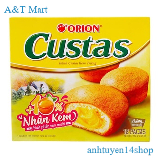 THÙNG 8 HỘP Bánh trứng Orion custas 282 gam