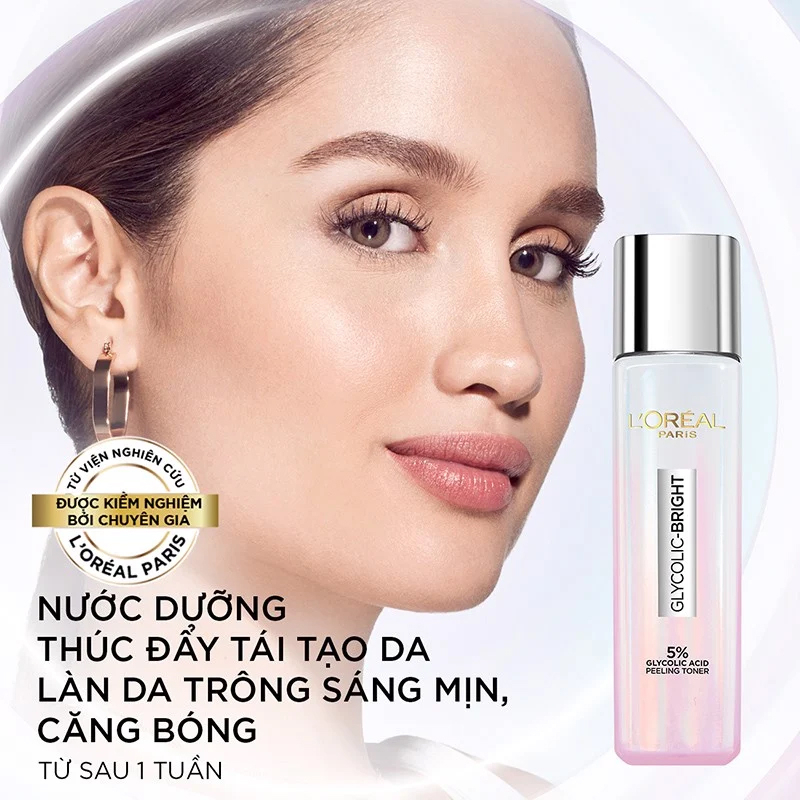 Nước Dưỡng Sáng Da L’Oreal Paris Glycolic Bright Peeling Toner