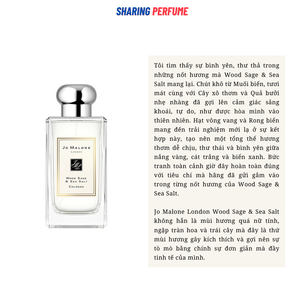 💥Sharingperfume - Nước hoa Jo Malone Wood Sage & Sea Salt