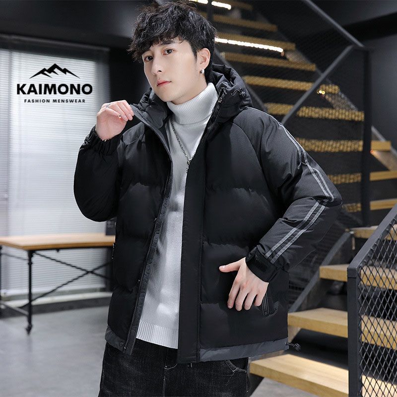Áo phao nam Hàn Quốc big size lót bông cao cấp KAIMONO Áo khoác nam mùa đông có mũ, áo gió chống nước giữ ấm KP088