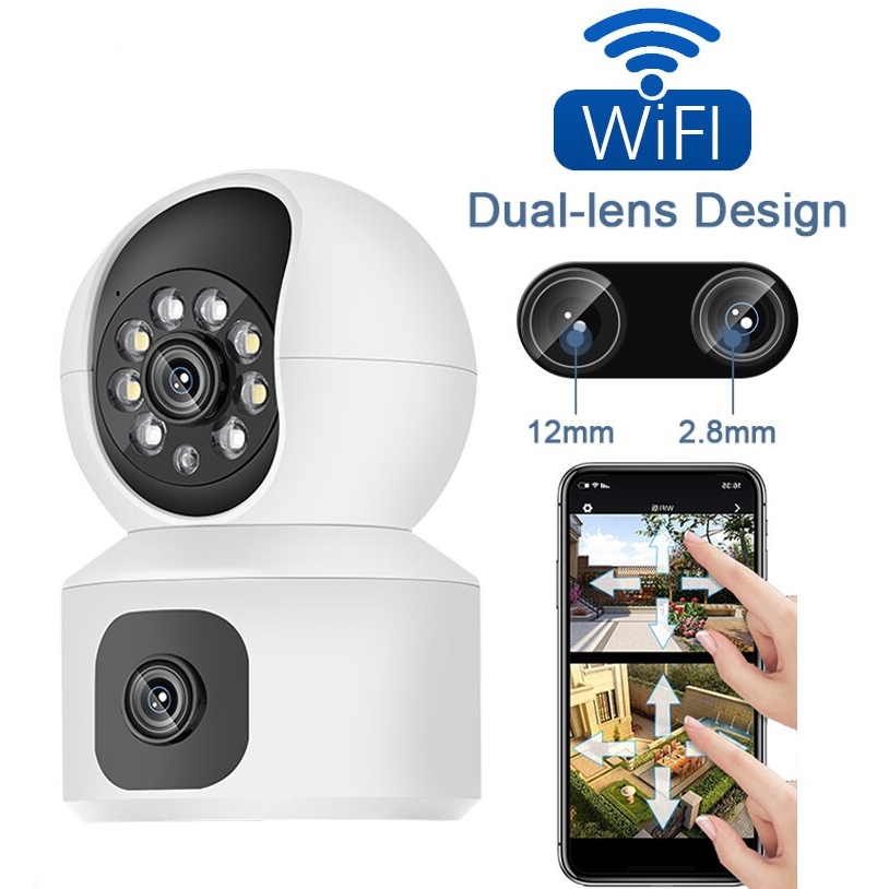 Camera Yoosee 2 Mắt - Xem 2 Màn Hình Cùng Lúc - Độ Phân Giải 5.0MP - Xoay 360 Độ - Đêm Có Màu – Hàng Chính Hãng