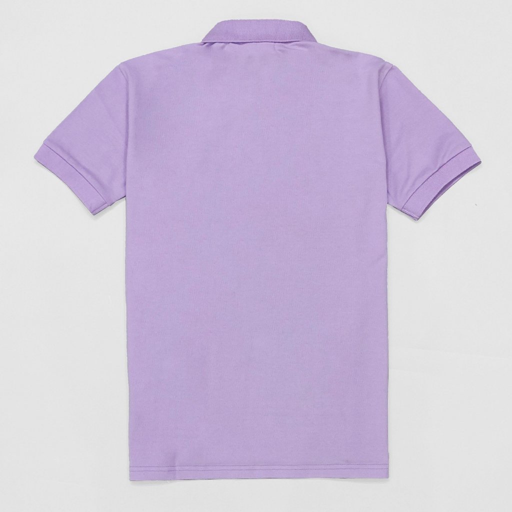 Áo Polo basic màu tím cà chất vải cotton cá sấu mềm mịn thoáng mát thấm hút tốt