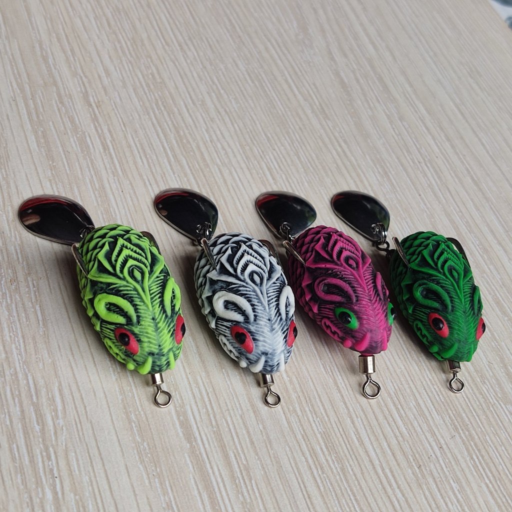 Mồi câu lure cá lóc Chuột Toman 6.2g 35mm