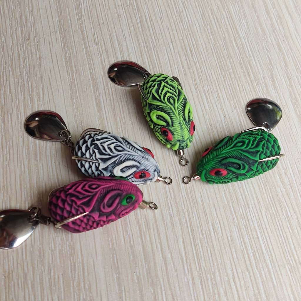 Mồi câu lure cá lóc Chuột Toman 6.2g 35mm