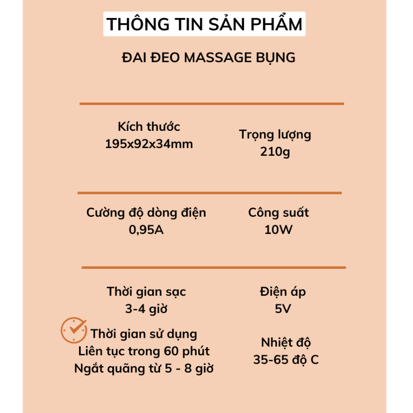 Máy Massage Sưởi Ấm Bụng DELADEP, Giảm Đau Bụng, Chườm Bụng Kinh Cho Phụ Nữ Đến Kì DSB02
