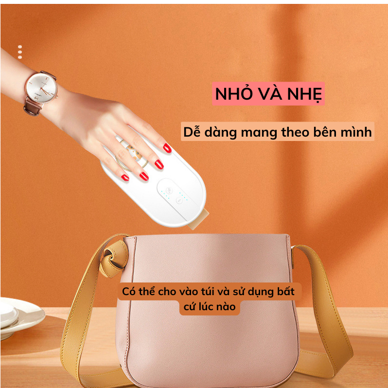 Máy Massage Sưởi Ấm Bụng DELADEP, Giảm Đau Bụng, Chườm Bụng Kinh Cho Phụ Nữ Đến Kì DSB02