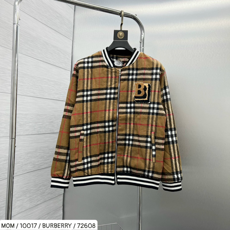 Áo khoác bomber bbr có hoạ tiết kẻ sọc khoá kéo màu vàng thời trang nam nữ phong cách giới trẻ có size từ s đến xl