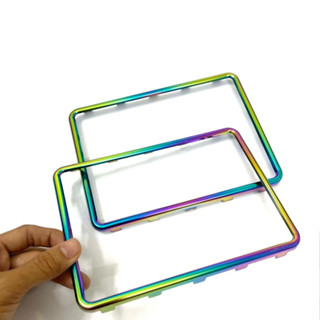  Khung biển số 7 màu titan gắn xe máy 