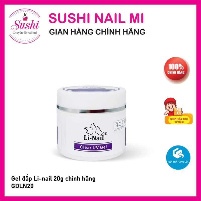 Gel đắp móng ko nóng Li-nail - Sushi nail mi