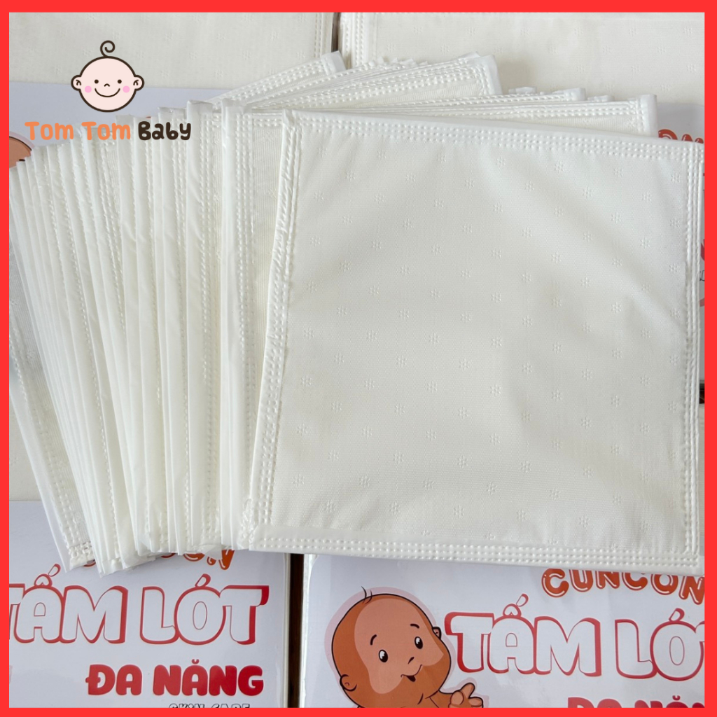 Túi 20 cái Tấm Lót chống thấm , tấm lót đa năng sơ sinh CUNCON- Kích thước 20x20cm