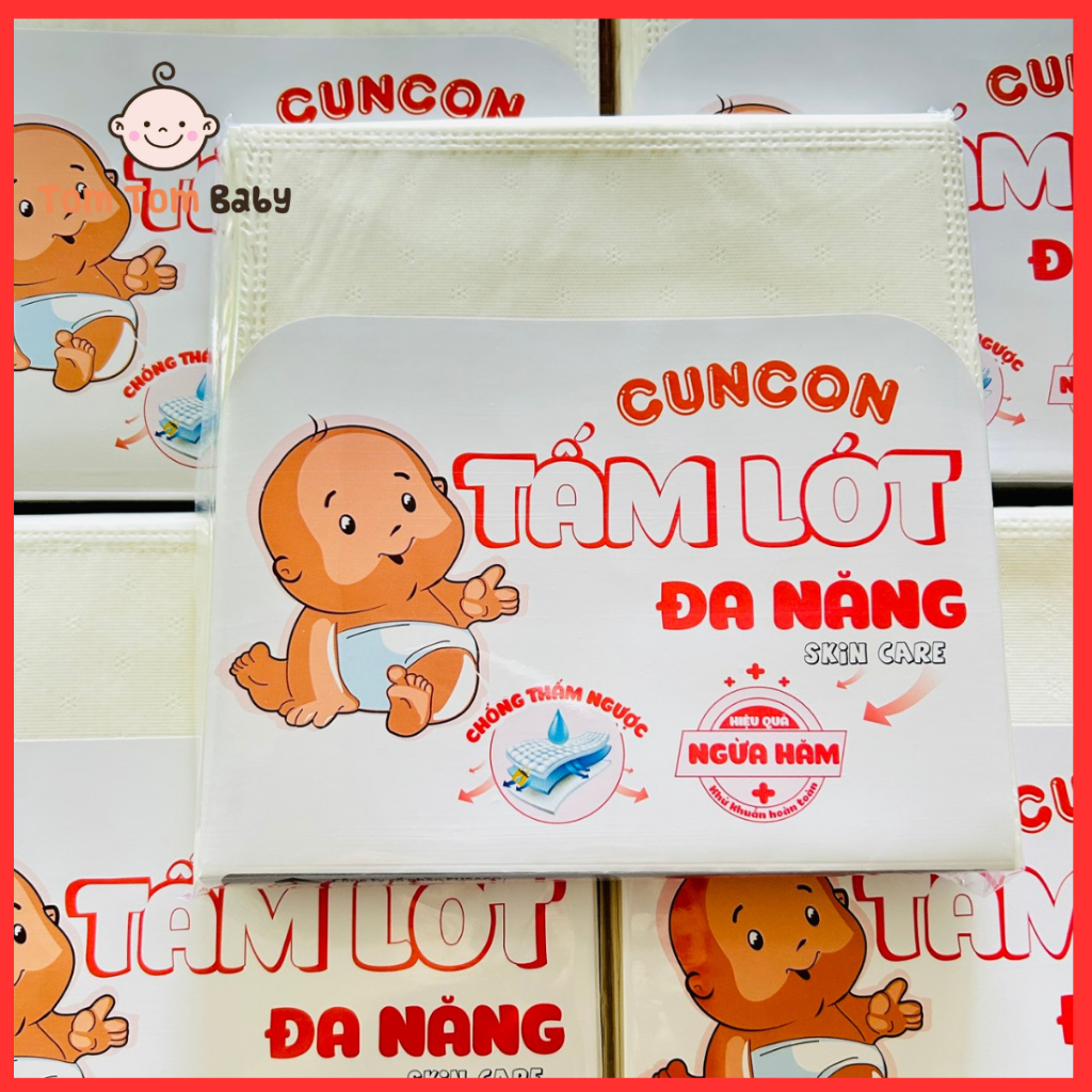 Túi 20 cái Tấm Lót chống thấm , tấm lót đa năng sơ sinh CUNCON- Kích thước 20x20cm