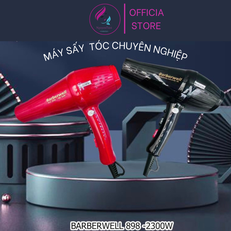 Máy sấy tóc công suất lớn Barberwell 898- 2300W sấy ion âm bảo vệ tóc