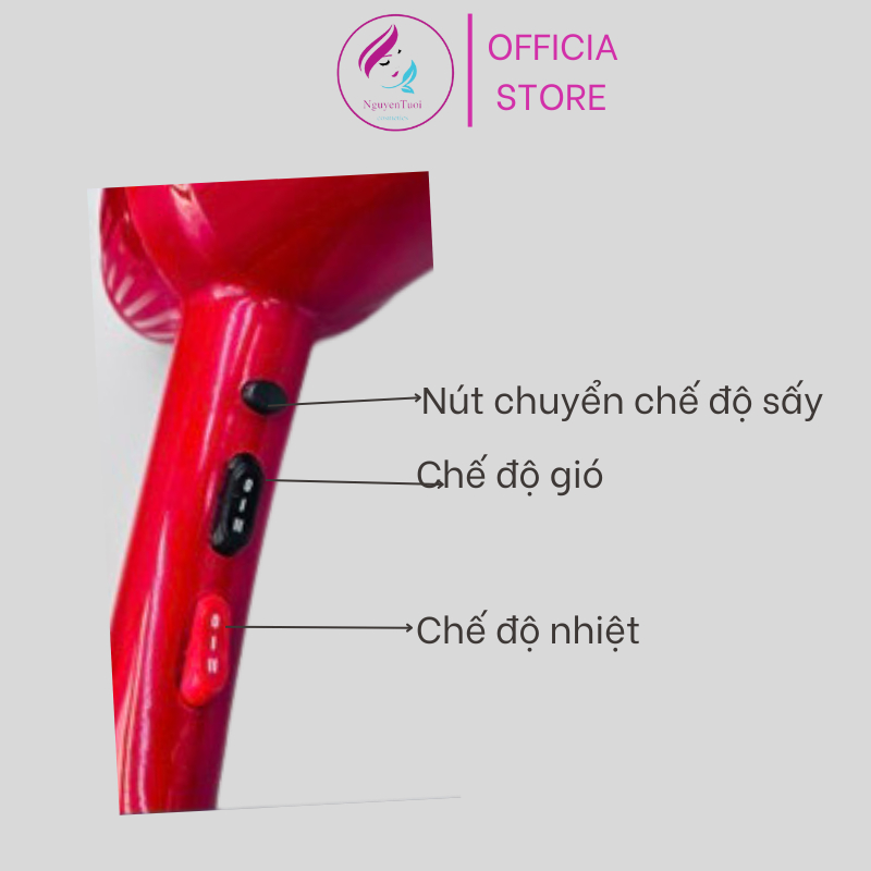 Máy sấy tóc công suất lớn Barberwell 898- 2300W sấy ion âm bảo vệ tóc