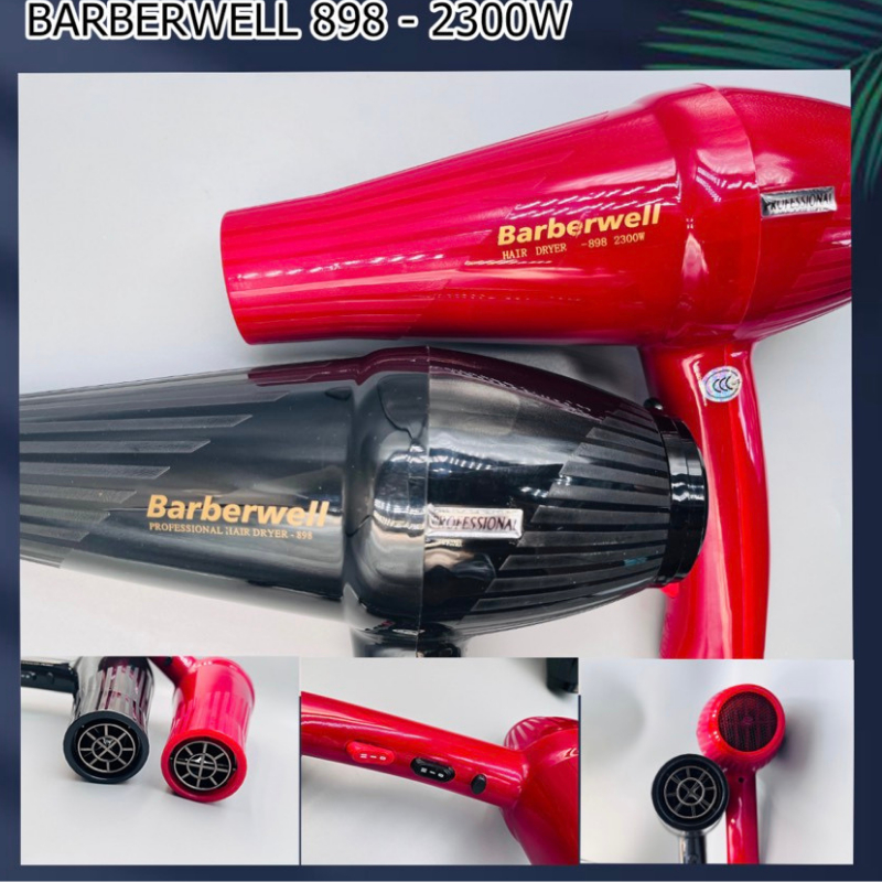 Máy sấy tóc công suất lớn Barberwell 898- 2300W sấy ion âm bảo vệ tóc