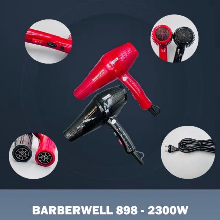 Máy sấy tóc công suất lớn Barberwell 898- 2300W sấy ion âm bảo vệ tóc