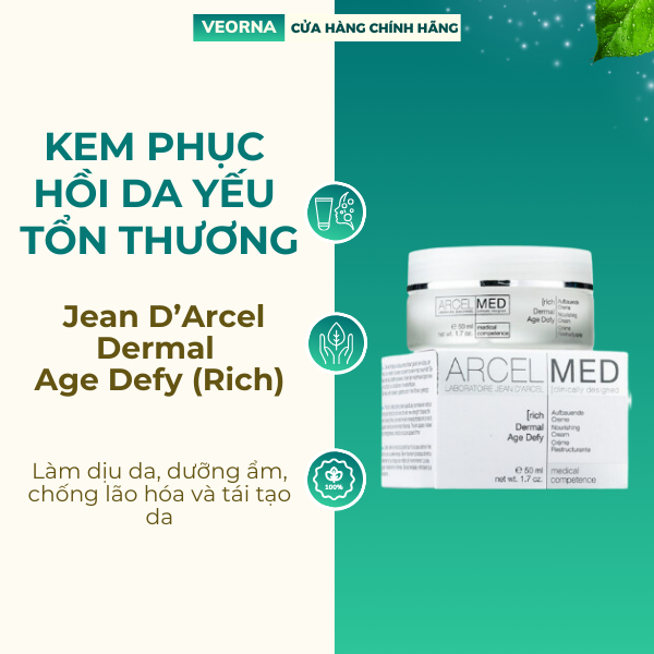 Kem Phục Hồi Da Yếu Và Tổn Thương Jean D'Arcel Dermal Age Defy (Rich)