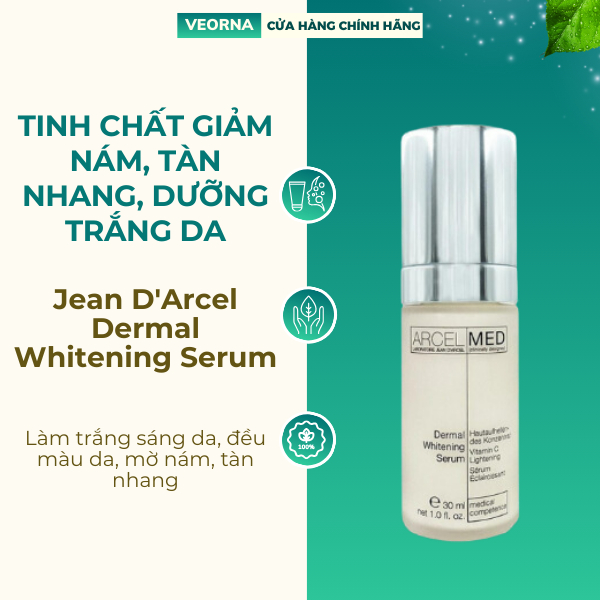 [TRỢ GIÁ] Jean D'Arcel Dermal Whitening Serum - Tinh Chất Làm Mờ Vết Nám, Hỗ Trợ Làm Trắng Da - 30ml