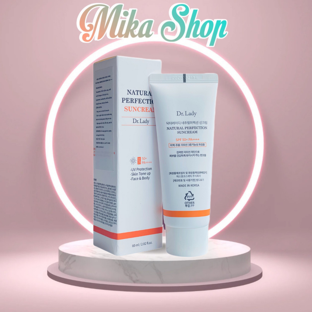 Kem chống nắng Dr Lady Suncream 60ml nâng tone, kiềm dầu - MIKA SHOP