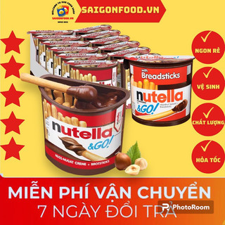 Bánh que chấm socola nutella & go mỹ - bánh que socola hạt dẻ nutella breadstick