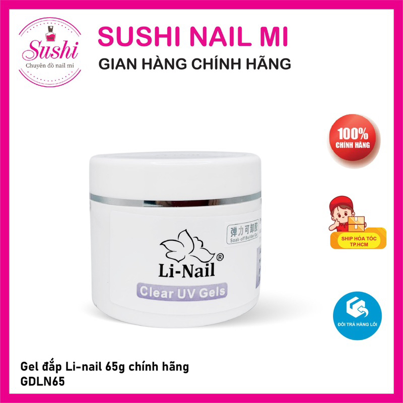 Gel đắp móng ko nóng Li-nail - Sushi nail mi