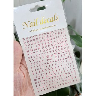 Sticker chữ cái hot hit - Sticker trang trí móng tay