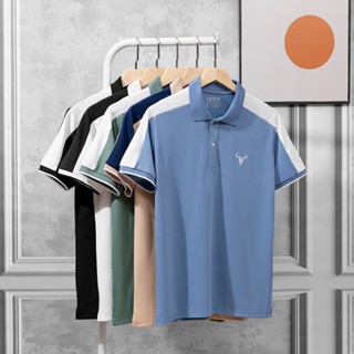 Áo thun nam Omen  OMP4 basic vải cá sấu Poly cao cấp co giãn, thấm hút mồ hôi tốt thanh lịch, sang trọng