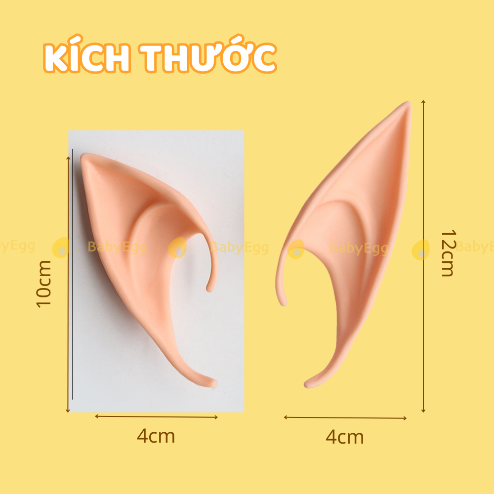 Đôi tai yêu tinh Đồ hóa trang HALLOWEEN đôi tai giả COSPLAY yêu tinh, Phụ kiện hóa trang chụp ảnh BabyEGG
