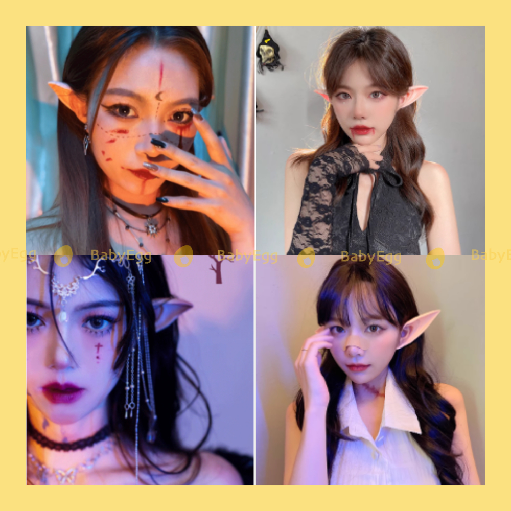Đôi tai yêu tinh Đồ hóa trang HALLOWEEN đôi tai giả COSPLAY yêu tinh, Phụ kiện hóa trang chụp ảnh BabyEGG