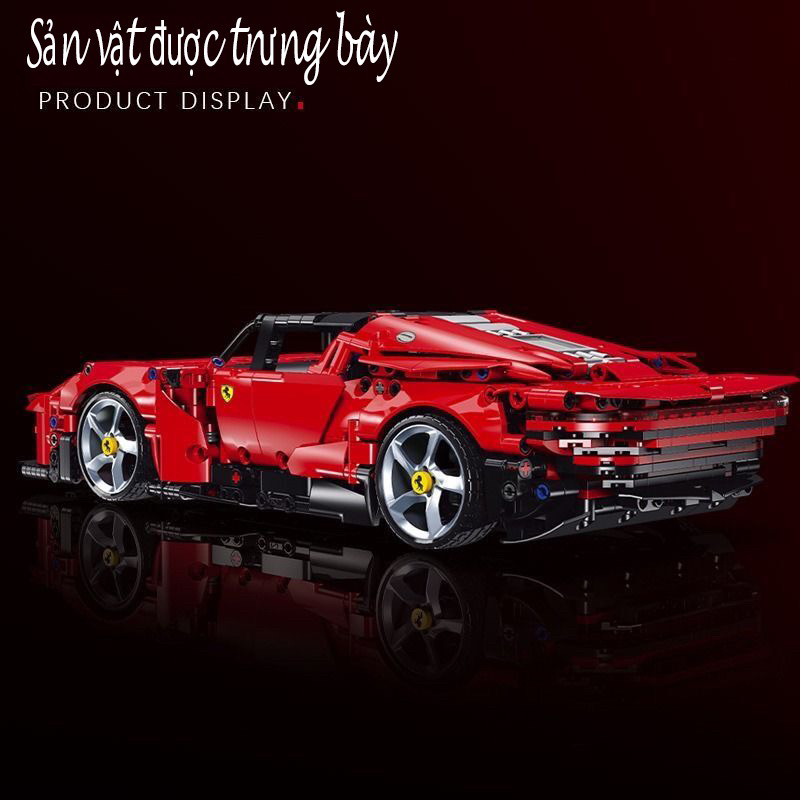 Mô hình lắp ráp siêu xe Ferrari Sp3 tỉ lệ 1:14