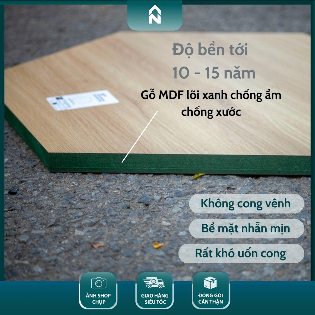 Kệ Gỗ Để Máy Tính, Lap Top Cho Bàn Làm Việc, Gỗ MDF Lõi Xanh Chống Ẩm Dày 17mm - KMT-600