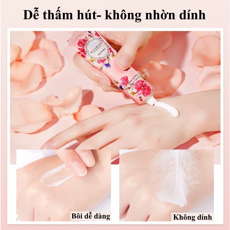 Kem dưỡng da tay Maycreate Gather beauty mềm mịn nội địa Trung chính hãng 30g