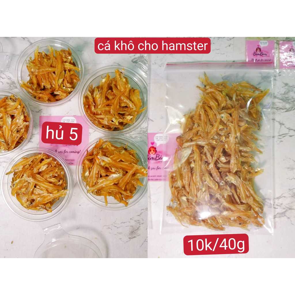 cá khô cho hamster bổ sung đạm protein