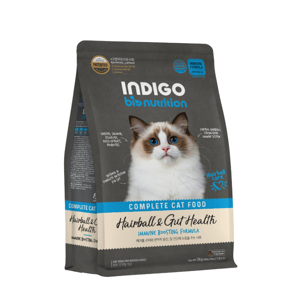 Thức Ăn Hạt Cho Mèo Bổ Sung Lợi Khuẩn - INDIGO BioNutrition Gói 400gr